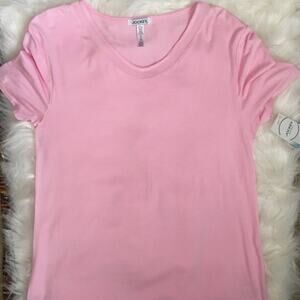 NWT Jockey Pink V-neck Tee Size SP